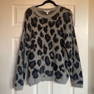 Time and Tru leopard print sweater